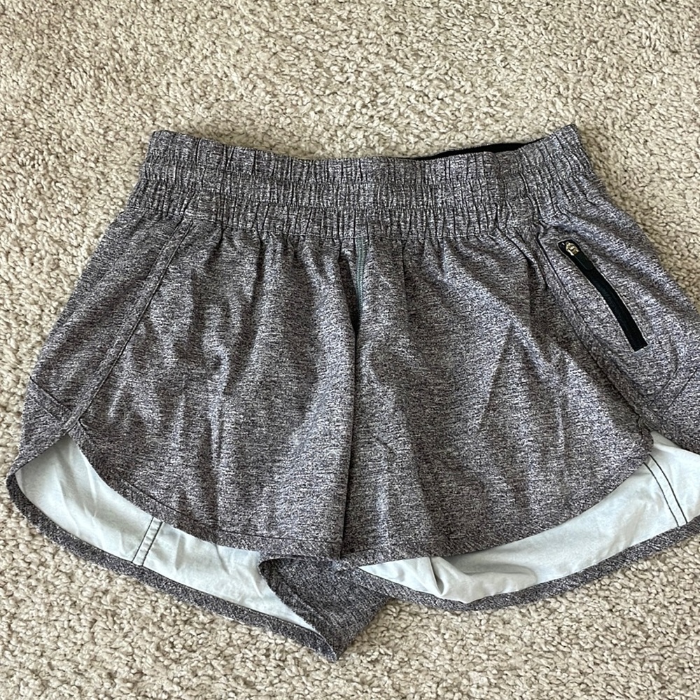 Lululemon gray track shirts